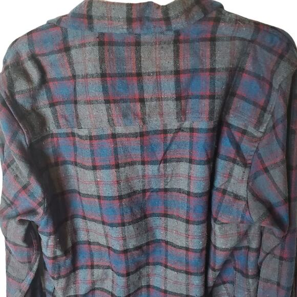 Eighth Avenue Plaid Flannel Button Down Shirt, NWT, Large - Picture 4 of 6